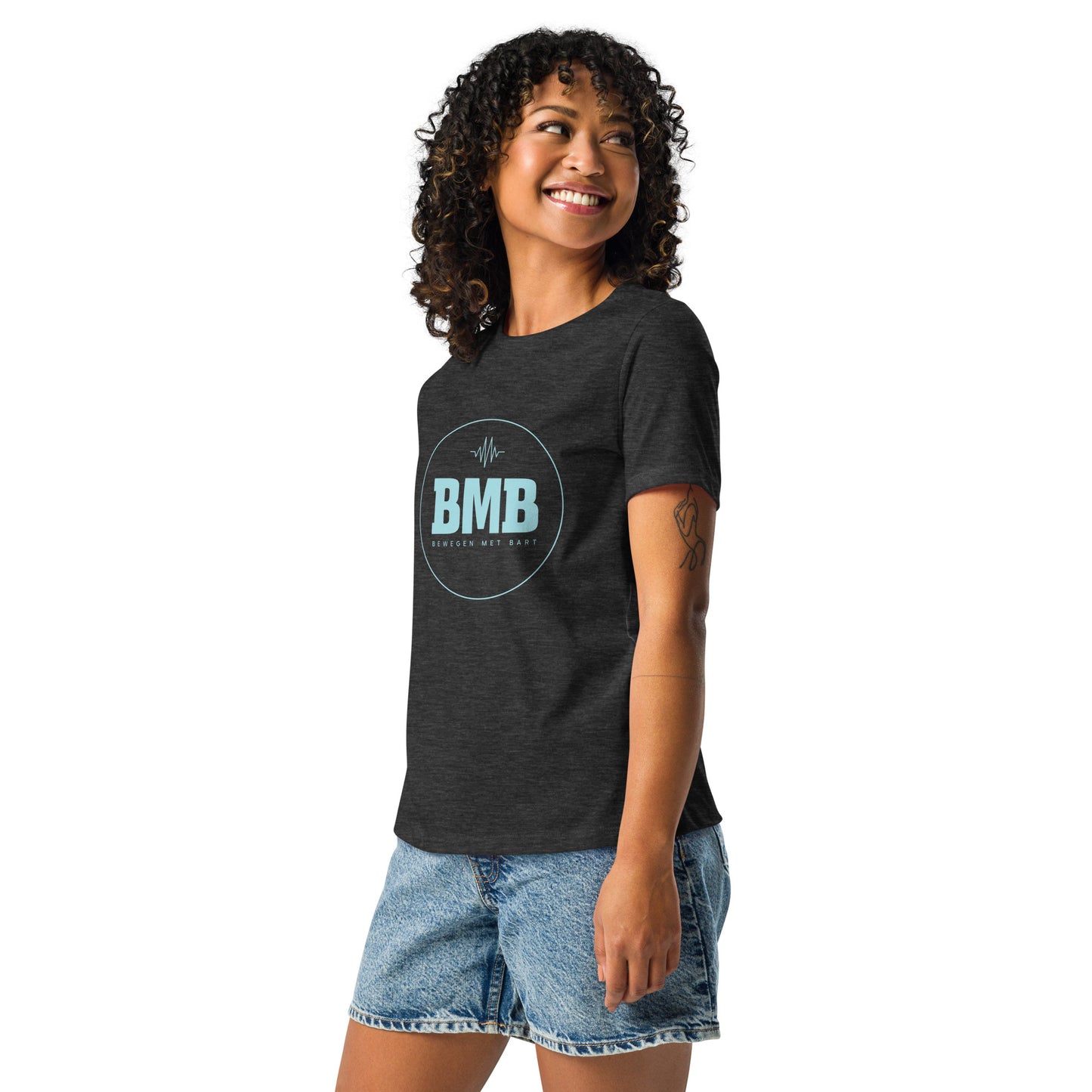 Relax dames-T-shirt donkere kleuren