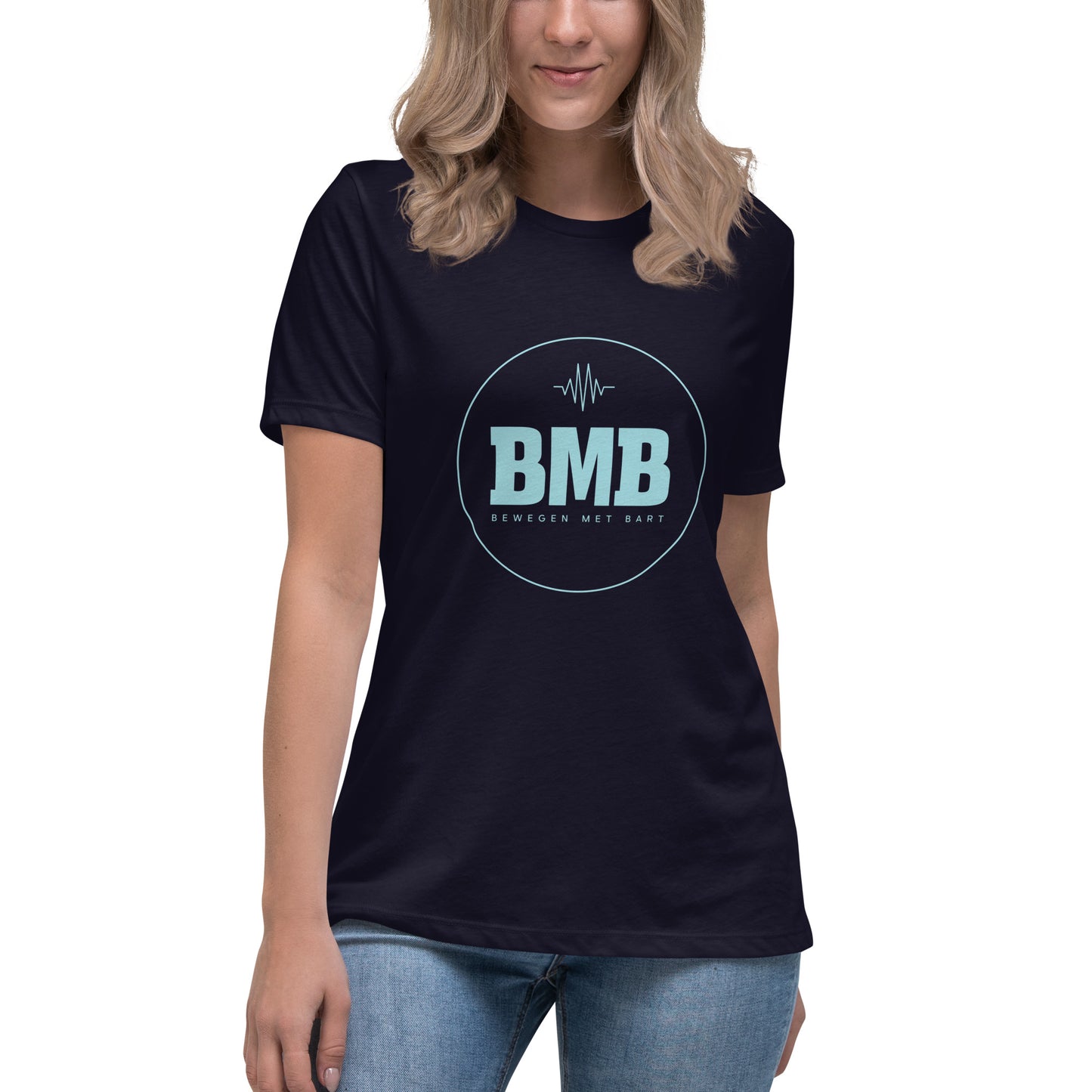 Relax dames-T-shirt donkere kleuren
