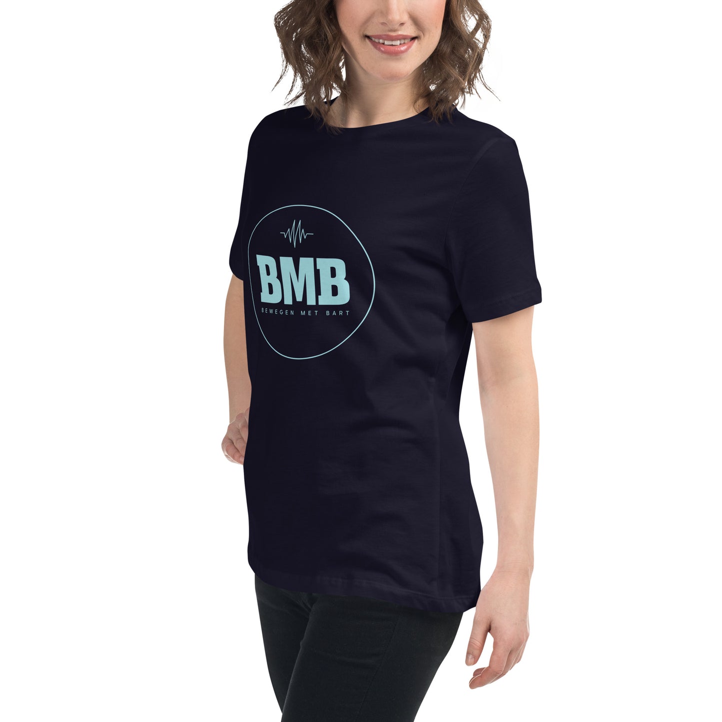 Relax dames-T-shirt donkere kleuren
