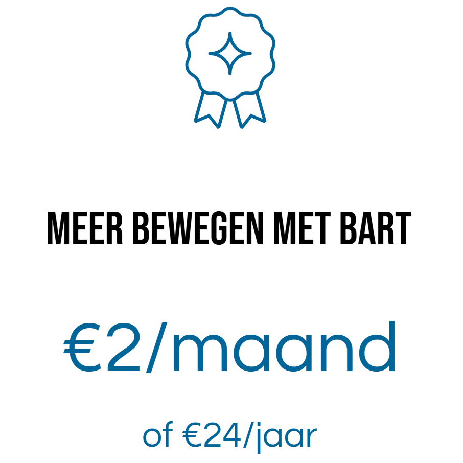 Lidmaatschap 'Meer Bewegen met Bart'