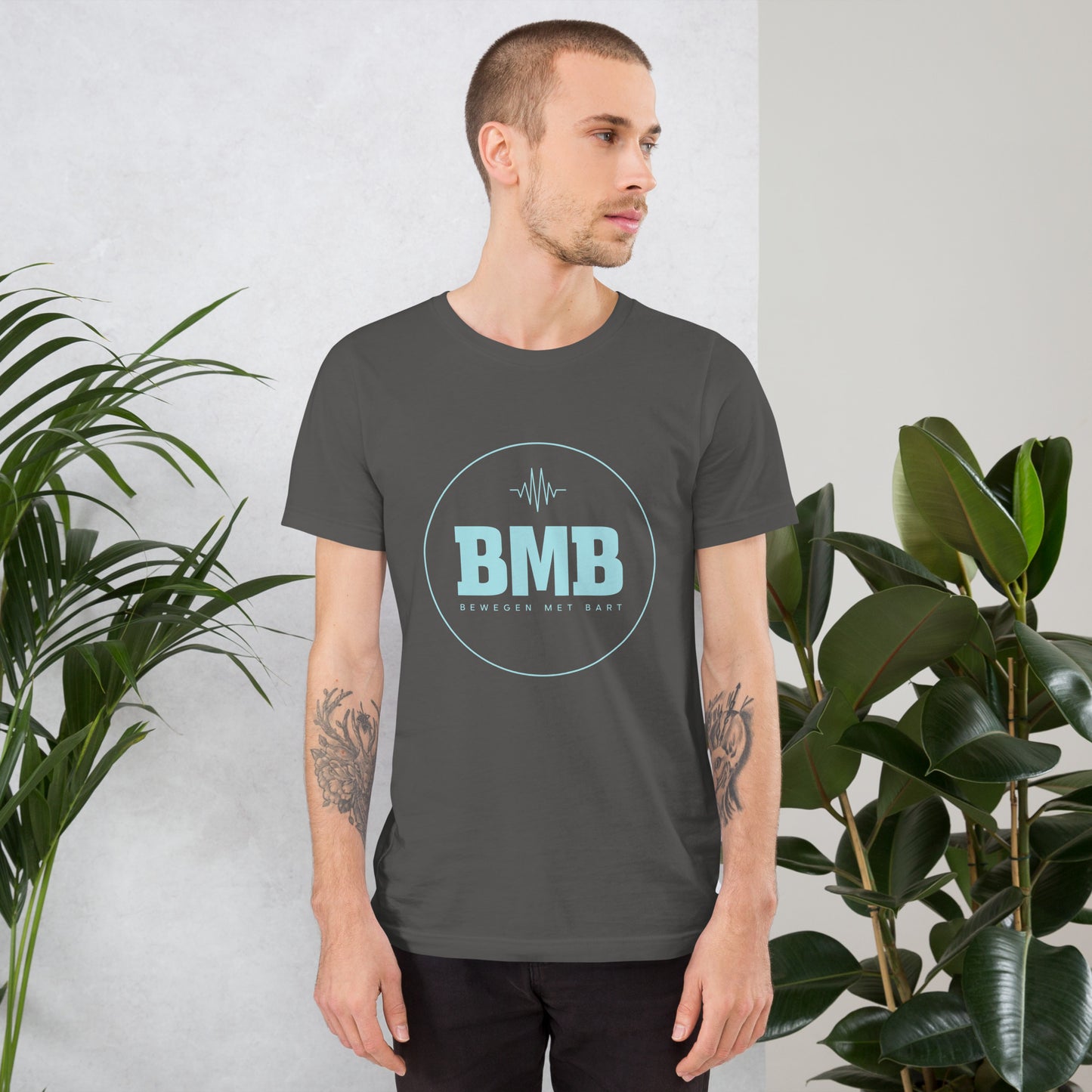 T-shirt katoen Bewegen met Bart (Uniseks)
