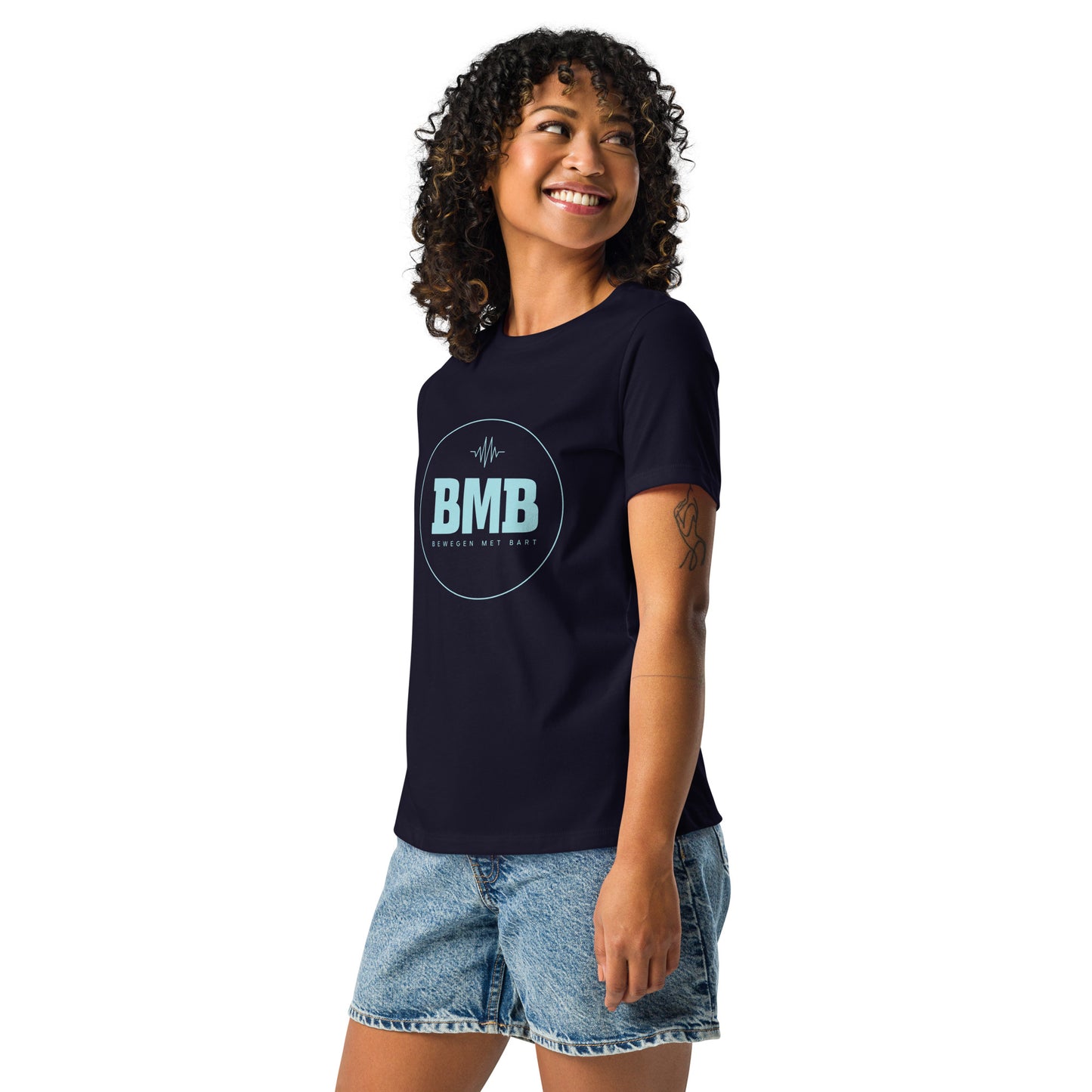 Relax dames-T-shirt donkere kleuren
